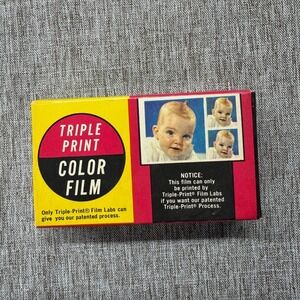 Famous Brand Triple Print Color Film 126 Cartridge 12 Exp. 1970 35mm